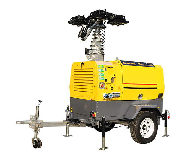 Diesel Power & Hydraulic Type Light Tower Unit