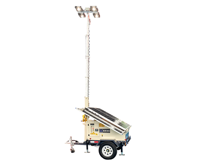 Solar Type & Manual Lifting Light Tower Unit