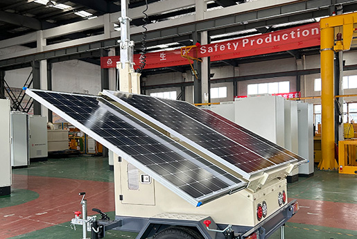 Solar Type & Hydraulic Lifting Light Tower Unit