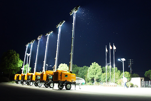 Diesel Power & Hydraulic Type Light Tower Unit