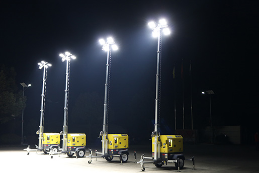 Diesel Power & Manual Type Light Tower Unit